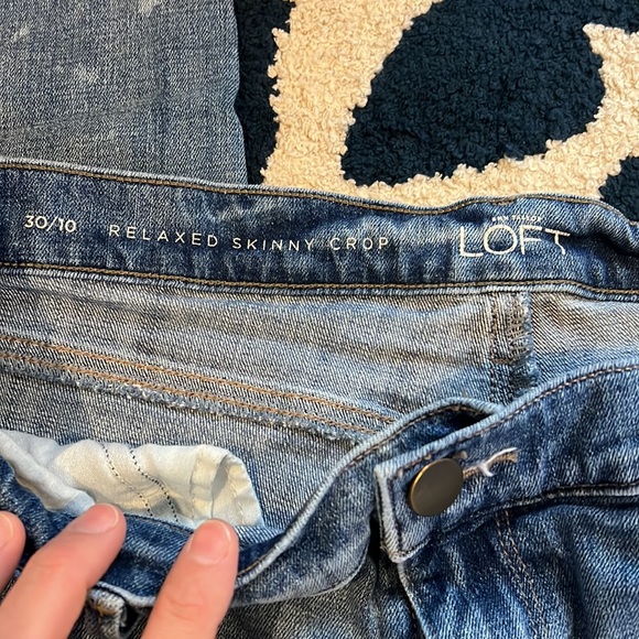 Loft relaxed skinny crop jeans - Picture 2 of 3